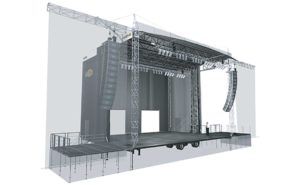 Picture of a climbing roof stage.