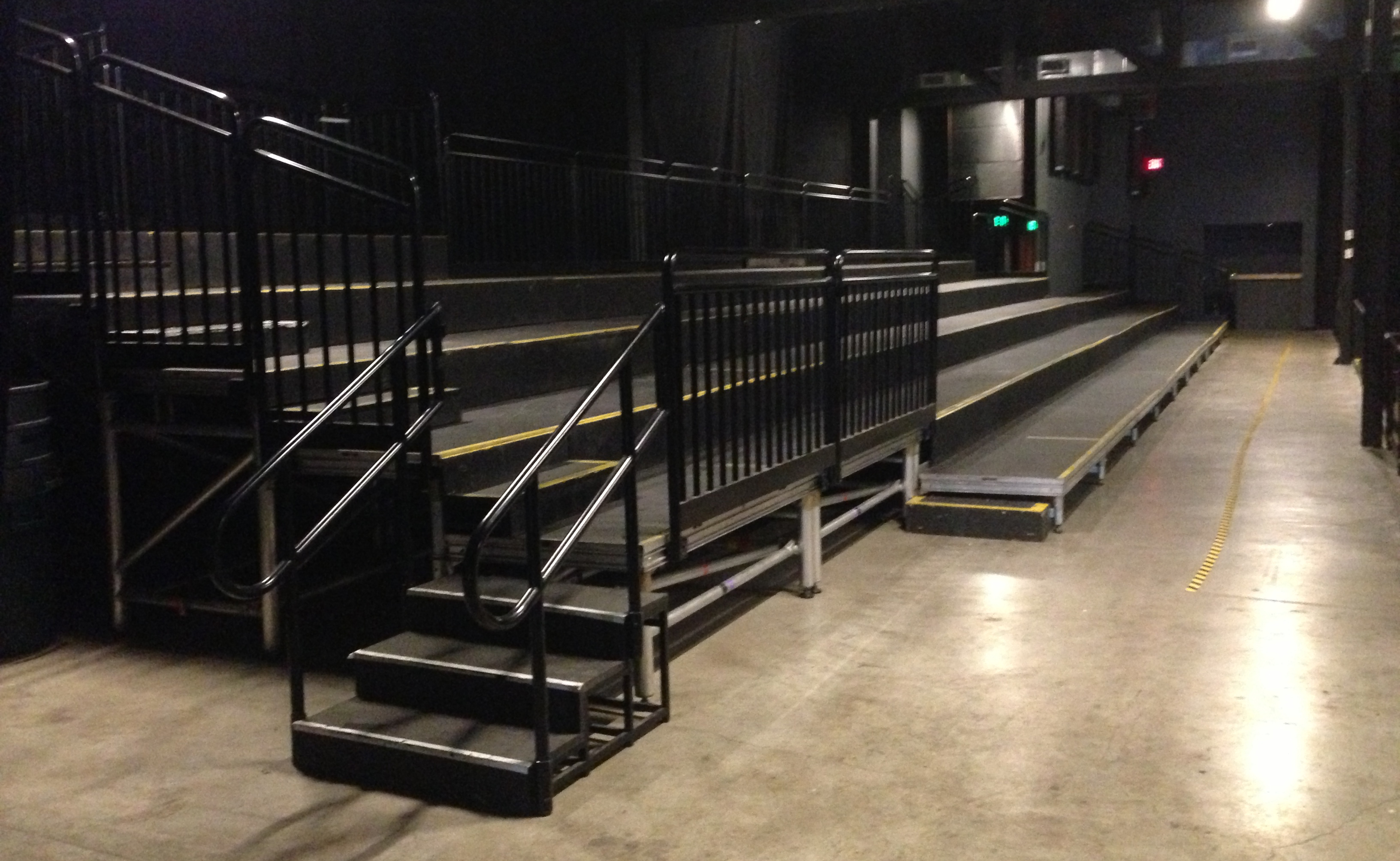 Picture of tiered risers.